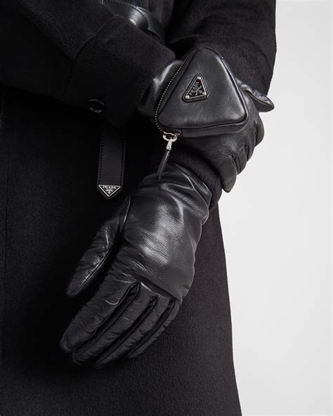 prada glove|prada gloves with pouch.